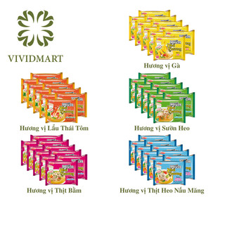 [SET 10 GÓI] - ACECOOK - Miến Phú Hương 5 vị Thịt Bằm, Thịt Heo Nấu Măng, Sườn Heo, Lẩu Thái Tôm và Thịt Gà 53g - 60g/g