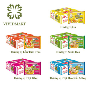 [THÙNG] - ACECOOK - Miến Phú Hương 5 vị Thịt Bằm, Thịt Heo Nấu Măng, Sườn Heo, Lẩu Thái Tôm và Thịt Gà 53g - 60/gói