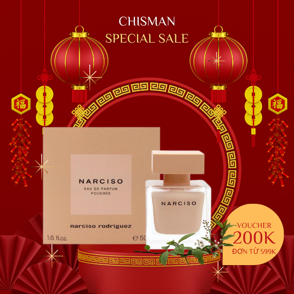 Nước hoa nữ Narciso Poudree 90ml- Dành cho Nàng “tiểu thư kiêu kỳ” Mong manh, thuần khiết, dịu nhẹ, thanh lịch- Chisman
