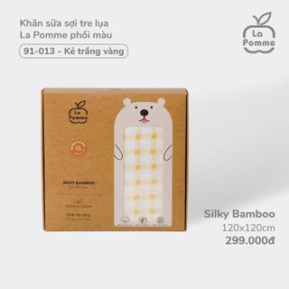 SET 2 KHĂN ĐA NĂNG SỢI TRE LỤA La Pomme 75X75