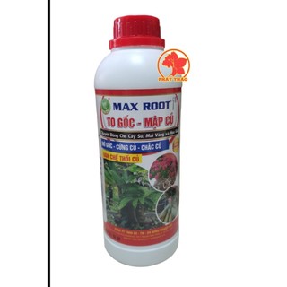 Phân bón lá Max Root TO GỐC- MẬP CỦ-  1 Lít dùng Cho Cây hoa Sứ, Mai Vàng và Hoa kiểng