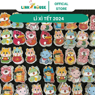Combo 100 Bao lì xì chibi chipi lì xì hoạt hình tết mới cao cấp đẹp độc lạ