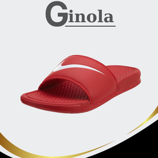 Dép quai ngang Nike Benassi Swoosh nam nữ màu đỏ/ Dép thể thao nhẹ, êm/ Mens shoes/ Mens Flip flop