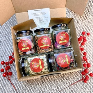 Set Quà tết trà thảo mộc dưỡng nhan hanmade  biếu tặng lịch sự