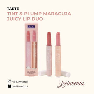 Set 2 son Tarte fullsize tint & plump maracuja juicy lip duo