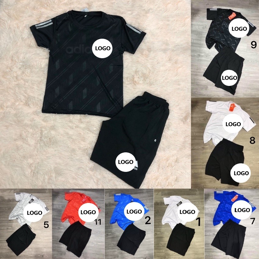 Set Bộ Thể Thao Nam - Bộ Quần Áo Thể Thao Nam Adidas Mùa Hè 2023