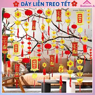 1 (MỘT) dây liễng, trang trí cây cảnh ngày Tết, dây liễn treo trang trí năm mới,dây treo tua rua Tết Nguyên Đán 2024