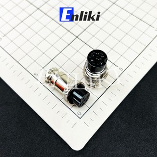 Gx16-6p giắc 6 chân đấu dây