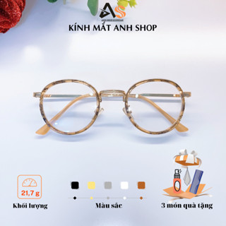  Kính tròn nhỏ giả cận chất liệu kim loại chắc chắn dành cho các bạn mặt nhỏ vè trẻ em 9300A 