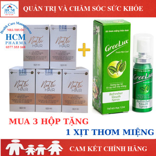 [CHÍNH HÃNG]Giảm rụng tóc Nutri Hair làm đen tóc hỗ trợ bổ huyết giảm nguy cơ tóc bạc sớm HCM PHARMA hộp 30 viên DHG14