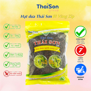 Hạt dưa sạch túi zip Thái Sơn rang củi loại 500g HD0.5MVZ