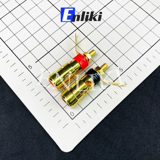 Jack Loa 4mm Dạng Nhấn (Đỏ + Đen)