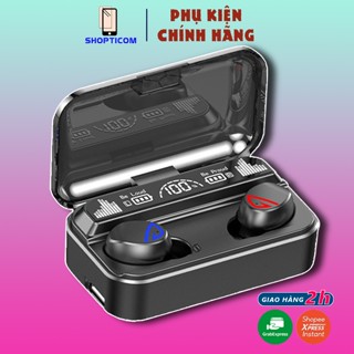  Tai nghe bluetooth không dây S10 Pro M10 M27 F9 M19 V5.3 gaming nhét tai âm thanh 9D có micro 