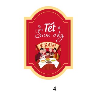 Tem Dán Tết , Tem Dán Chúc Mừng Năm Mới
