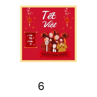 Tem Dán Tết , Tem Dán Chúc Mừng Năm Mới