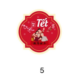 Tem Dán Tết , Tem Dán Chúc Mừng Năm Mới