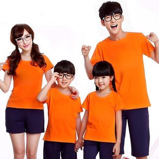 Áo Thun Trơn Dason Màu Cam Đậm Nam Nữ Có Đủ Size Cho Cả Gia Đình