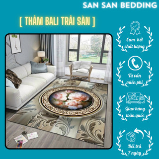 Thảm Bali trải sàn trang trí phòng khách