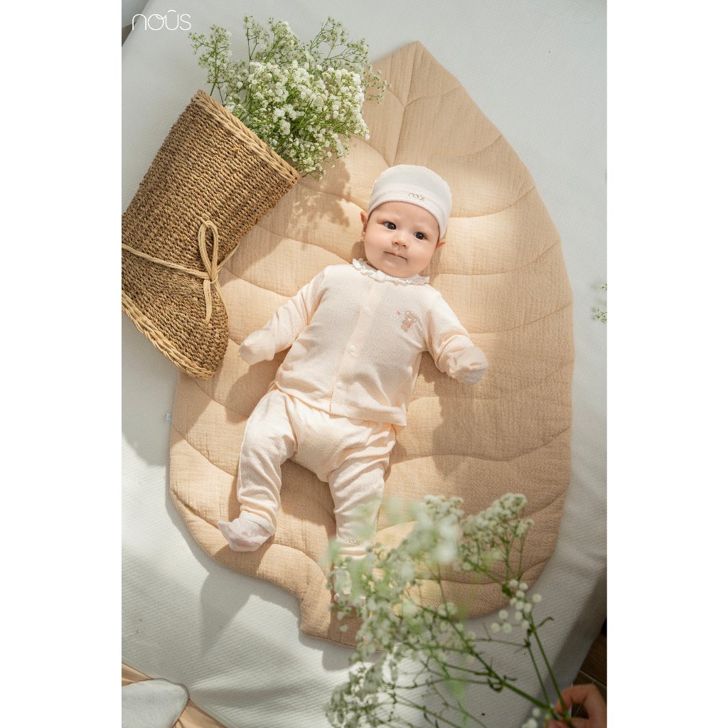 NEW Bộ Quần Áo Dài Tay Nous Vải Petit Mềm Mại An Toàn Cho Bé Từ Sơ Sinh Size Newborn Chính Hãng Nhiều Mẫu