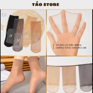 Lố 10 đôi tất chống trơn màu da siêu dai