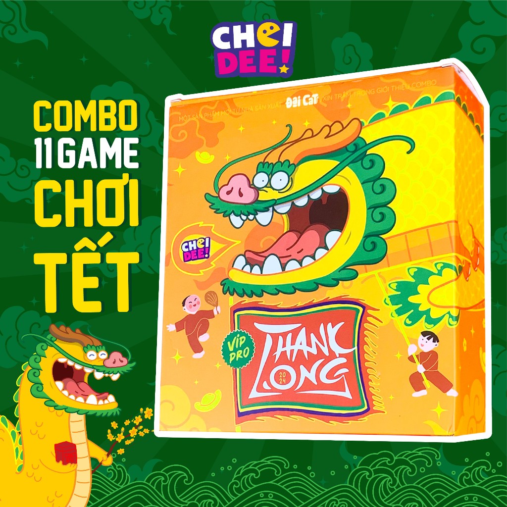 Đồ chơi Tết 2024 Thank Long Board game Choidee lên tới 11 trò chơi dân gian và các trò chơi ngày Tết
