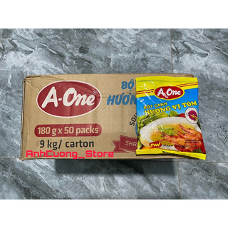 Thùng bột canh hương vị tôm A-One 50 gói x 180g !