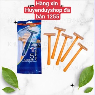 Combo 5 cây dao cạo râu 2 lưỡi hàng xịn