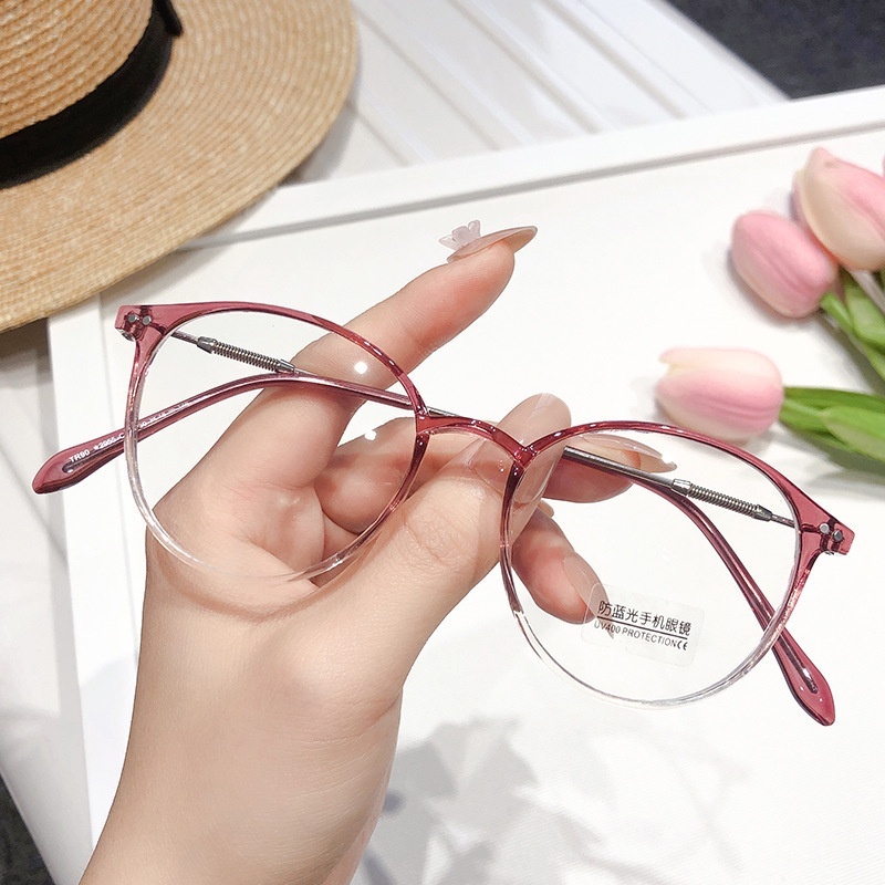 Gọng kính cận tròn có độ Tuyết Nhung, chống ánh sáng xanh, chống tia UV dành cho học sinh, sinh viên - MÃ Z2929 | BigBuy360 - bigbuy360.vn