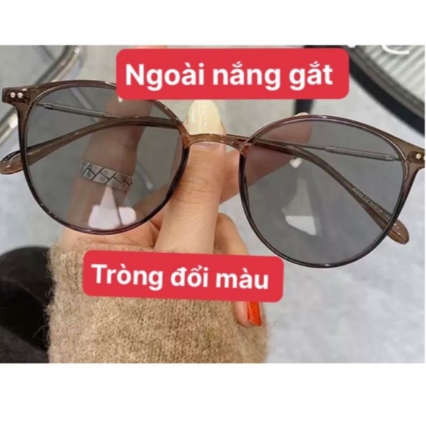 Gọng kính cận tròn có độ Tuyết Nhung, chống ánh sáng xanh, chống tia UV dành cho học sinh, sinh viên - MÃ Z2929 | BigBuy360 - bigbuy360.vn