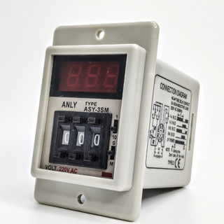Timer hẹn giờ asy-3sm / 220v 0,1s-999m kèm đế