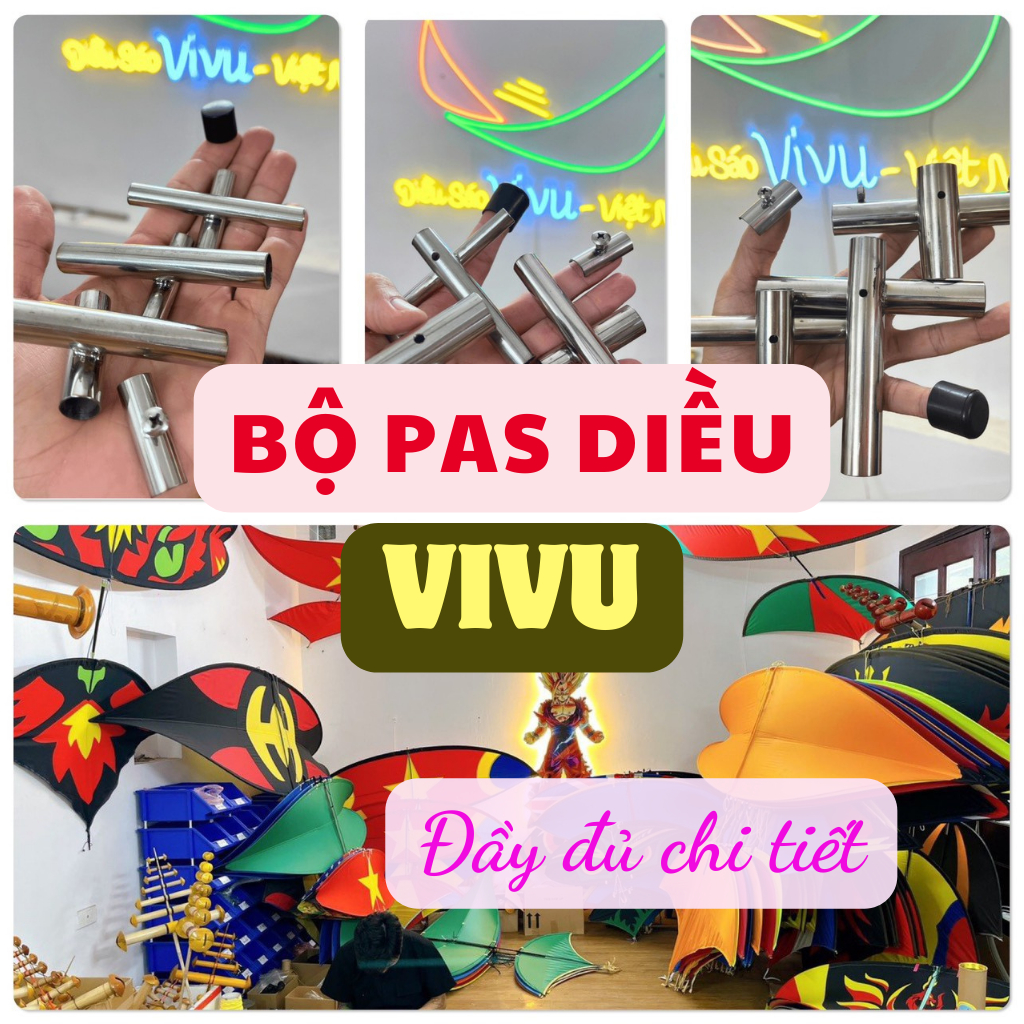 Bộ bát pas làm diều sáo 2m 2m5 3m 3m2 3m5 4m 4m5 5m