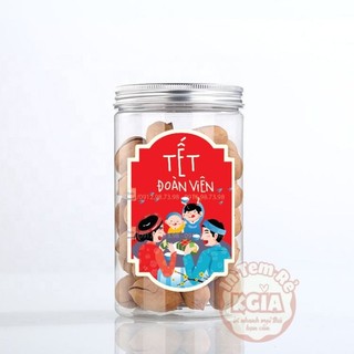 12 tem tết kích thước 12x8 dán trang trí hộp quà tết siêu sang by KGIA