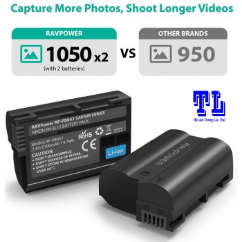 pin Sạc RAVPower EN-EL15 for Nikon