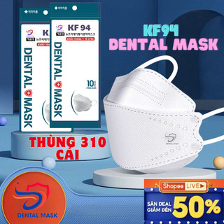 Sỉ thùng 300 cái khẩu trang 4D Kf94 Dental Mask uni chính hãng 4 lớp có giấy kháng khuẩn - chống tia UV và nước,bụi bẩn