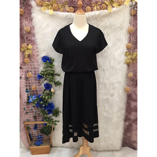 Đầm Maxi Cổ V 2 hand Nhật hiệu INGNI -Size S M