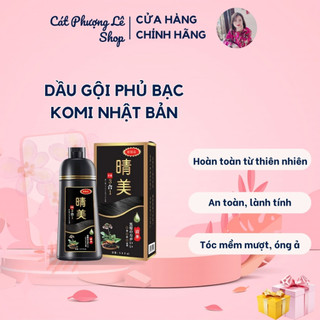 Dầu gội phủ bạc komi nhật bản 500ml - dầu gội nhuộm tóc, phủ bạc thảo dược