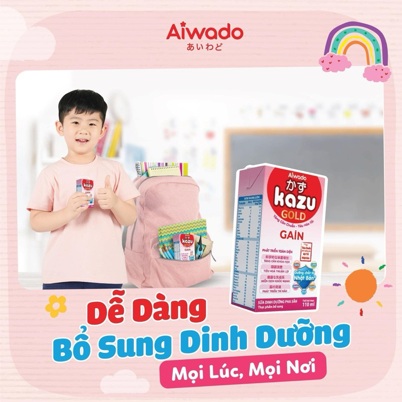 sữa pha sẵn kazu gain