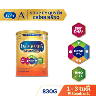 Sữa bột Enfagrow A+ NeuroPro HMO Số 3 (830g)