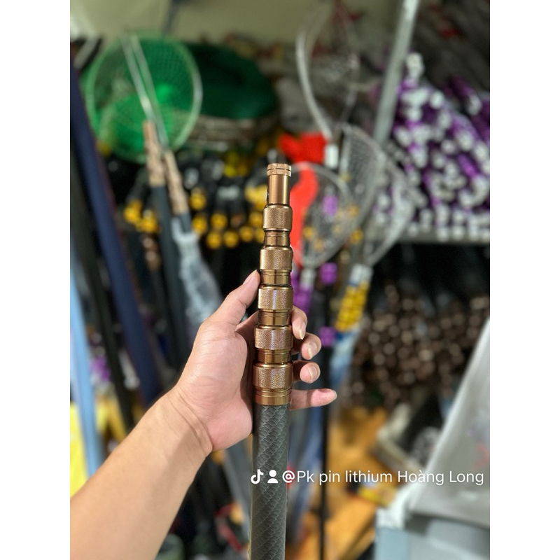 Sào Cacbon VIP 6m (kèm bọc cần vải)