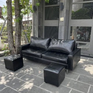 Combo sofa da simili siêu sang - sofa da tay vuông 1m80 đặt chung cư - bh 12 tháng