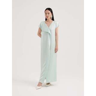 Đầm lụa viền ren Mauve Border dress