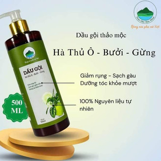 Dầu gôi hà thủ ô- bưởi- gừng 500ml