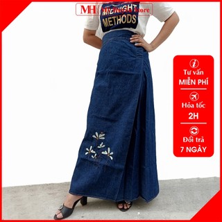 Váy Chống Nắng Jean Nữ Cao Cấp Vải Dày Dặn Và Mềm Mại Thêu Họa Tiết Mỹ  Huyền Store