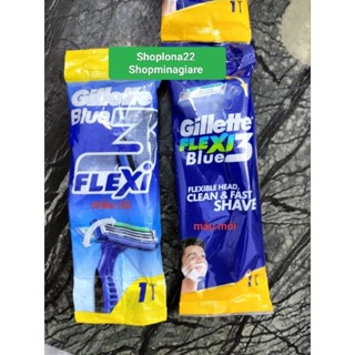 Dao cạo râu Gillette 3 lưỡi Flexi Blue3 dây 6 cây