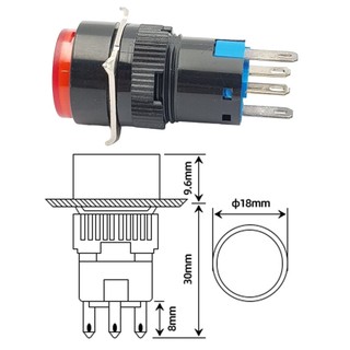 Nút nhấn phi 16mm , nút đề phi 16 , nút nhấn nhả nhấn giữ phi 16mm