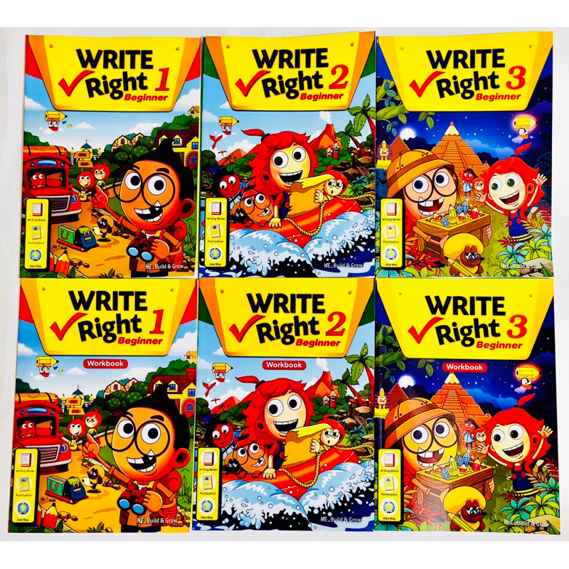 Write Right Beginner Trọn Bộ 3 level 6Q Bản Đẹp