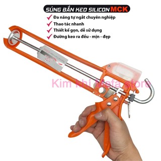 Súng bơm keo tự ngắt MCK - Dụng cụ bắn keo có trợ lực,