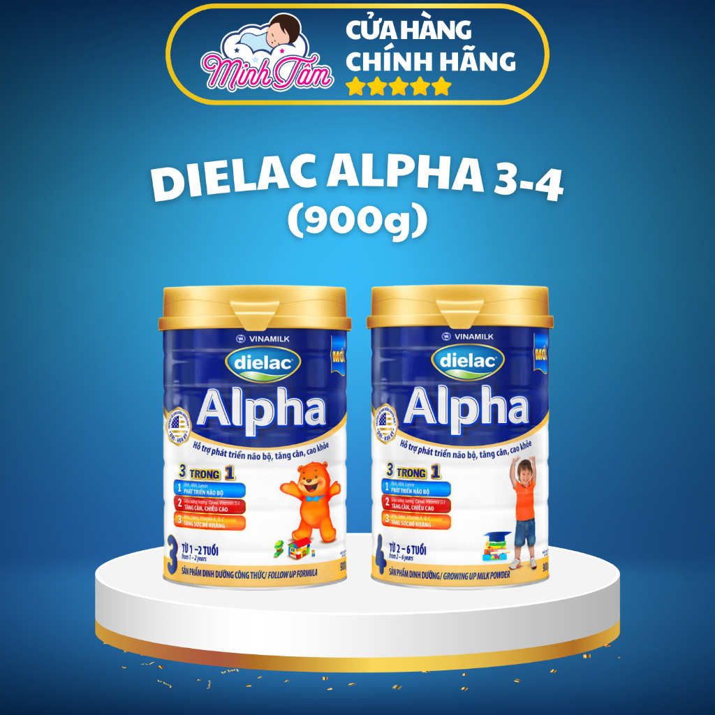 Sữa bột Dielac Alpha 3 và 4 (900g)
