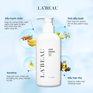 COMBO KÍCH MỌC VÀ PHỤC HỒI TÓC (Tinh dầu và Kem ủ tóc) LA’BEAU CKMPHLB