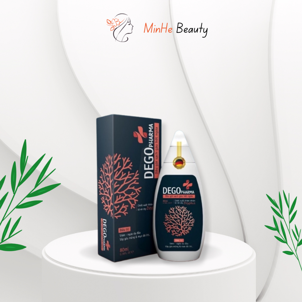 Dầu Gội Đầu DEGO PHARMA 80ml Dứt Điểm Gàu Ngứa Nấm Da Đầu & Viêm Da Tiết Bã